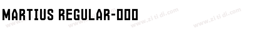 Martius Regular字体转换 Martius Regular字体转换